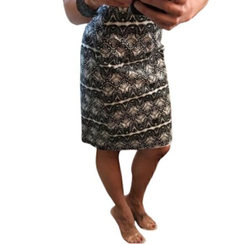 [Liz Claiborne] Black & White design skirt